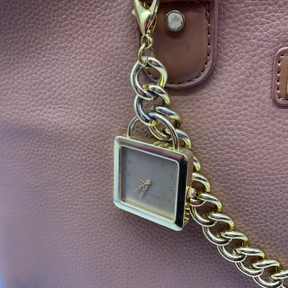 Joy & Iman Tan Leather  Satchel , A Y2K Treasure